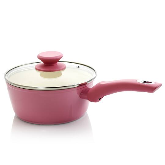 Gibson Home® Plaza Café 7-Piece Lavender Aluminum Nonstick Cookware Set